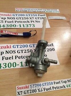 Suzuki Gt250 X7 All Gt200 X5 All Nos Petcock Assembly Pt 44300-11375 Obsolete Suzuki Gt250 X7 All Gt200 X5 All Nos Petcock Assembly Pt 44300-11375 Obsolete