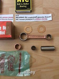 Suzuki Gt250 X7 All Models Crankshaft Oil Seals Crankshaft Bearings Con Rod Set