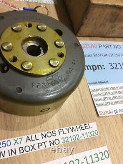 Suzuki Gt250 X7 All Nos Flywheel Rotor New In Box Pt No 32102-11320 Suzuki Gt250 X7 All Nos Flywheel Rotor New In Box Pt No 32102-11320