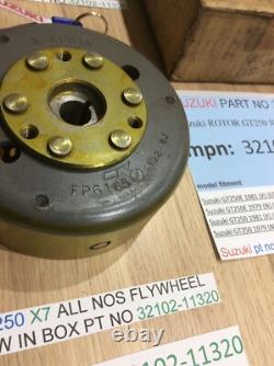 Suzuki Gt250 X7 All Nos Flywheel Rotor New In Box Pt No 32102-11320