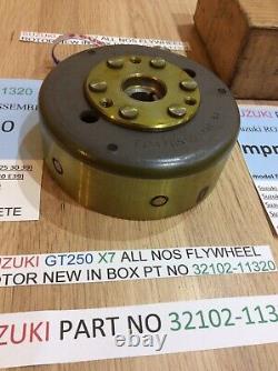 Suzuki Gt250 X7 All Nos Flywheel Rotor New In Box Pt No 32102-11320 Suzuki Gt250 X7 All Nos Flywheel Rotor New In Box Pt No 32102-11320