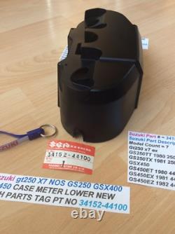 Suzuki Gt250 X7 Gs250 Gsx400 Gs450 Nos Meter Cover Under Pt No 34152-44100 New Suzuki Gt250 X7 Gs250 Gsx400 Gs450 Nos Meter Cover Under Pt No 34152-44100 New