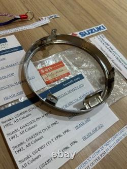 Suzuki Gt250 X7 Gt200 X5 Sb200 Gs400 Gs425 Nos Headlight Rim Pt 35111-44030 Nice