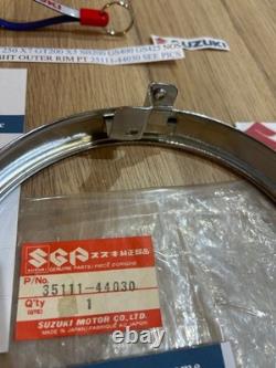 Suzuki Gt250 X7 Gt200 X5 Sb200 Gs400 Gs425 Nos Headlight Rim Pt 35111-44030 Nice