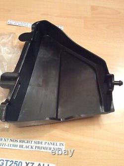 Suzuki Gt250 X7 Nos Right Side Panel In Bag Pt No 47111-11300 Black Primer New