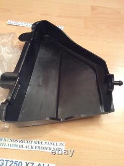 Suzuki Gt250 X7 Nos Right Side Panel In Bag Pt No 47111-11300 Black Primer New