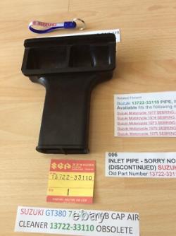 Suzuki Gt380 1974-1977 L. M. A. B Nos Cap Air Cleaner Pt 13722-33110 New Obsolete