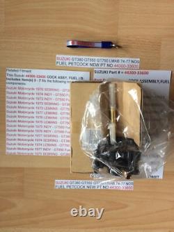 Suzuki Gt380 Gt550 Gt750 Lmab 74-77 Nos Fuel Petcock New Pt No 44300-33600 Nice