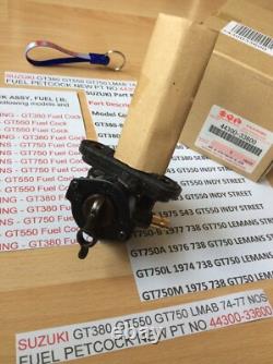 Suzuki Gt380 Gt550 Gt750 Lmab 74-77 Nos Fuel Petcock New Pt No 44300-33600 Nice Suzuki Gt380 Gt550 Gt750 Lmab 74-77 Nos Fuel Petcock New Pt No 44300-33600 Nice