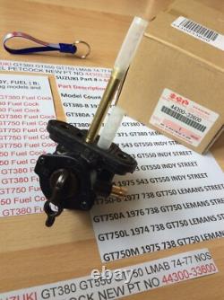Suzuki Gt380 Gt550 Gt750 Lmab 74-77 Nos Fuel Petcock New Pt No 44300-33600 Nice