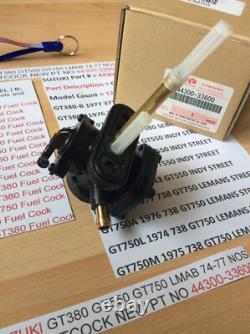Suzuki Gt380 Gt550 Gt750 Lmab 74-77 Nos Fuel Petcock New Pt No 44300-33600 Nice
