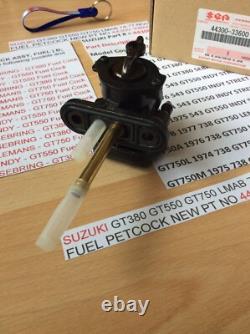 Suzuki Gt380 Gt550 Gt750 Lmab 74-77 Nos Fuel Petcock New Pt No 44300-33600 Nice