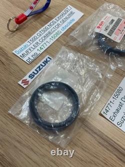Suzuki Gt500 T500 Nos Exhaust / Muffler Connectors New In Parts Bags 14771-15080 Suzuki Gt500 T500 Nos Exhaust / Muffler Connectors New In Parts Bags 14771-15080