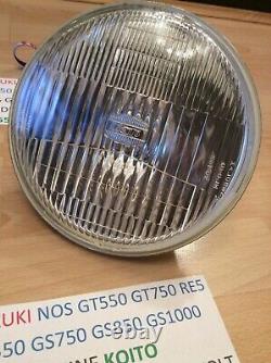 Suzuki Gt550 Gt750 Re5 Gs550 Gs650 Gs750 Gs1000 Nos Koito Headlight Halogen