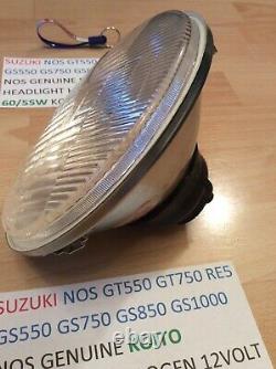 Suzuki Gt550 Gt750 Re5 Gs550 Gs650 Gs750 Gs1000 Nos Koito Headlight Halogen