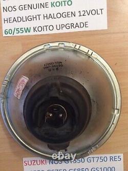 Suzuki Gt550 Gt750 Re5 Gs550 Gs650 Gs750 Gs1000 Nos Koito Headlight Halogen