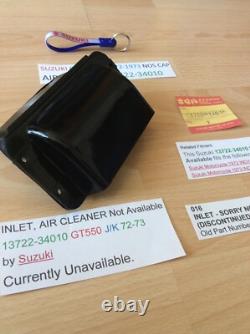 Suzuki Gt550 J/k 1972-1973 Nos Cap Air Filter Pt 13722-34010 New Obsolete