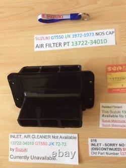 Suzuki Gt550 J/k 1972-1973 Nos Cap Air Filter Pt 13722-34010 New Obsolete