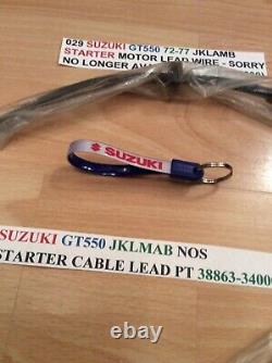 Suzuki Gt550 Jklmab 72-77 Nos Starter Cable Lead With Grommet Pt No 38863-34000