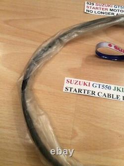 Suzuki Gt550 Jklmab 72-77 Nos Starter Cable Lead With Grommet Pt No 38863-34000