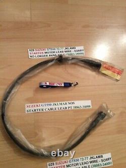 Suzuki Gt550 Jklmab 72-77 Nos Starter Cable Lead With Grommet Pt No 38863-34000