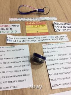 Suzuki Gt750 72-77 Jklmab Re5 M + A Nos Water Pump Mechanical Seal 17470-31010