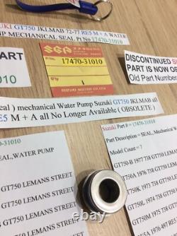 Suzuki Gt750 72-77 Jklmab Re5 M + A Nos Water Pump Mechanical Seal 17470-31010