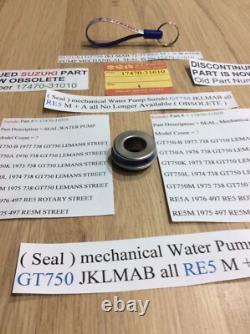 Suzuki Gt750 72-77 Jklmab Re5 M + A Nos Water Pump Mechanical Seal 17470-31010