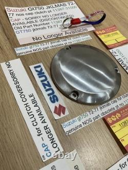 Suzuki Gt750 JKLMAB 72-77 nos cap clutch pt no 11387-31000 obsolete NICE Suzuki Gt750 JKLMAB 72-77 nos cap clutch pt no 11387-31000 obsolete NICE