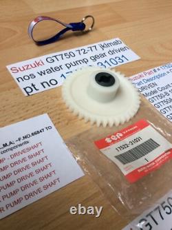 Suzuki Gt750 J. K. L. M. A. B 72-77 Nos Water Pump Gear Pt No 17522-31031 With Tag