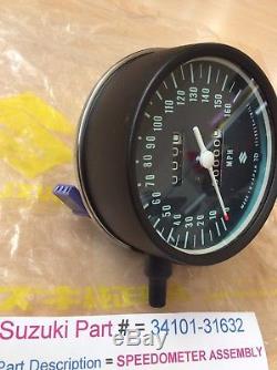 Suzuki Gt750 Lma 74-76 Nos Speedometer Blue Face In Box Pt No 34101-31632 New
