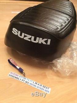 Suzuki Gt750 Lmab 74-77 Dual Seat Nos New Pt No 45100-31x00-865 Has Metal Base