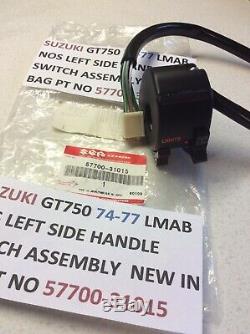 Suzuki Gt750 Lmab 74-77 Nos Left Side Handle Switch Assembly Pt No 57700-31015