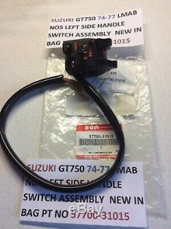 Suzuki Gt750 Lmab 74-77 Nos Left Side Handle Switch Assembly Pt No 57700-31015