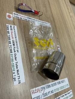 Suzuki NOS Fork Outer Tube Nut 71-75 T500 68 T305 69 TC305 51150-15010 x 1 pc