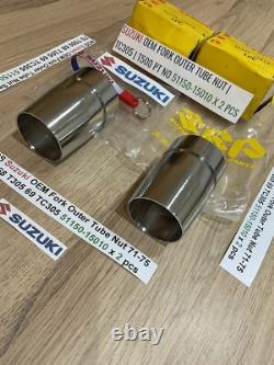Suzuki NOS Fork Outer Tube Nut 71-75 T500 68 T305 69 TC305 51150-15010 x 2 pcs