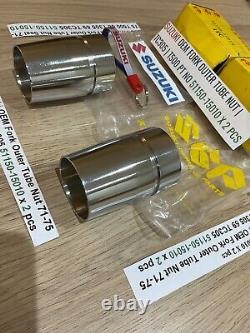 Suzuki NOS Fork Outer Tube Nut 71-75 T500 68 T305 69 TC305 51150-15010 x 2 pcs