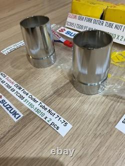 Suzuki NOS Fork Outer Tube Nut 71-75 T500 68 T305 69 TC305 51150-15010 x 2 pcs