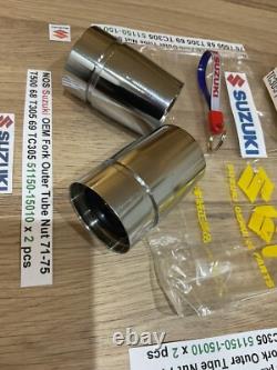 Suzuki NOS Fork Outer Tube Nut 71-75 T500 68 T305 69 TC305 51150-15010 x 2 pcs