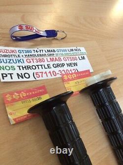 Suzuki Nos Gt380 Lmab 74-77 Throttle + Grip Set Pt 57110-33012 + 57211-33010 New