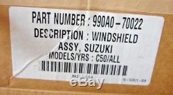 Suzuki Nos Oem Genuine Wind Shield Screen Assy Kit & Bracket C50 Boulevard Vl800
