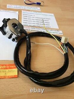 Suzuki Nos T250 T350 T500 Gt250 Gt500 Left Side Handle Switch 57700-28701 Suzuki Nos T250 T350 T500 Gt250 Gt500 Left Side Handle Switch 57700-28701