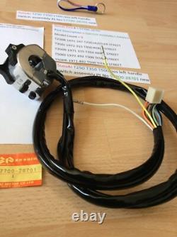 Suzuki Nos T250 T350 T500 Gt250 Gt500 Left Side Handle Switch 57700-28701 Suzuki Nos T250 T350 T500 Gt250 Gt500 Left Side Handle Switch 57700-28701