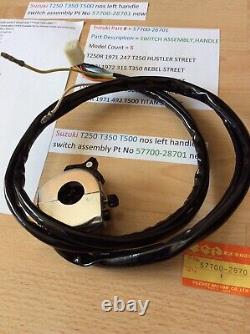 Suzuki Nos T250 T350 T500 Gt250 Gt500 Left Side Handle Switch 57700-28701