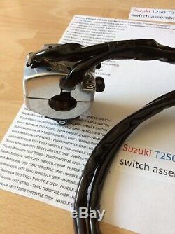 Suzuki Nos T250 T350 T500 Gt500 Left Side Handle Switch Assembly 57700-28701