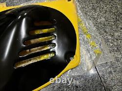 Suzuki PE175 RM100 RM125 L/R Frame Side Cover Yellow NOS 47111&47211-41301-019 Suzuki PE175 RM100 RM125 L/R Frame Side Cover Yellow NOS 47111&47211-41301-019