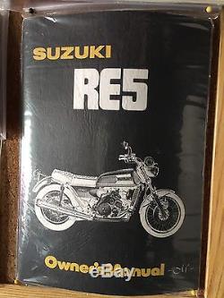 Suzuki RE5 Rotary Mint NOS Owners Handbook