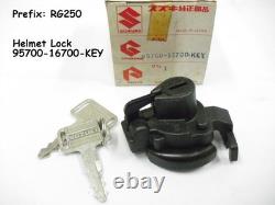 Suzuki RG250 Helmet Lock With Keys NOS GAMMA 250 Seat Lock OEM 95700-16700 KEY