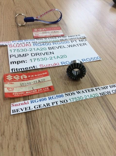 Suzuki Rg400 Rg500 Nos Water Pump Driven Bevel Gear Pt 17530-21a20 Obsolete New