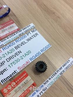 Suzuki RG400 RG500 NOS WATER PUMP DRIVEN BEVEL GEAR PT 17530-21A20 OBSOLETE NEW Suzuki RG400 RG500 NOS WATER PUMP DRIVEN BEVEL GEAR PT 17530-21A20 OBSOLETE NEW